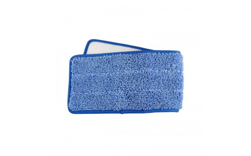 免洗拖把替換布 平板藍色珊瑚絨拖把頭 干濕分離拖把抹布